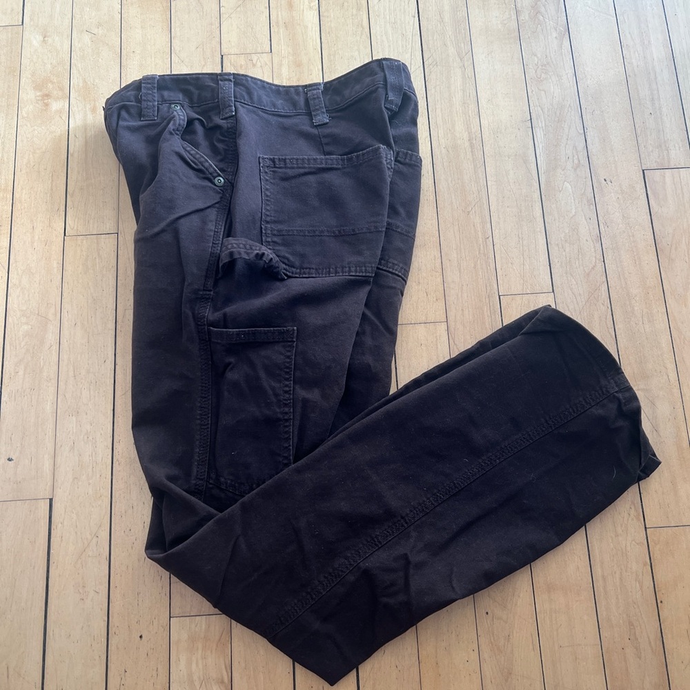 Carhartt women’s Dark Brown Cargo Pants - Picture 3 of 6